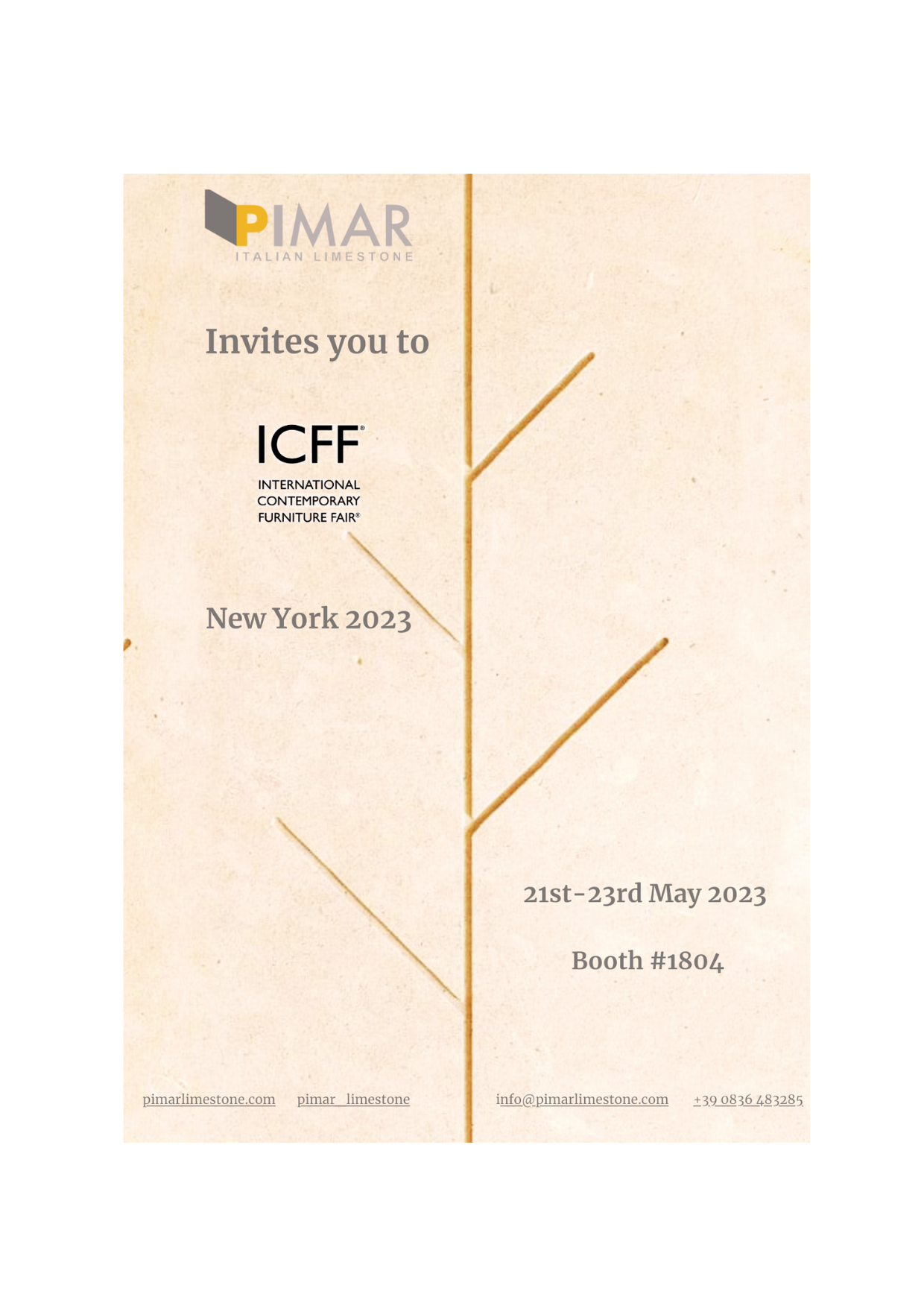 PIMAR partecipa a ICFF NEW YORK 2023